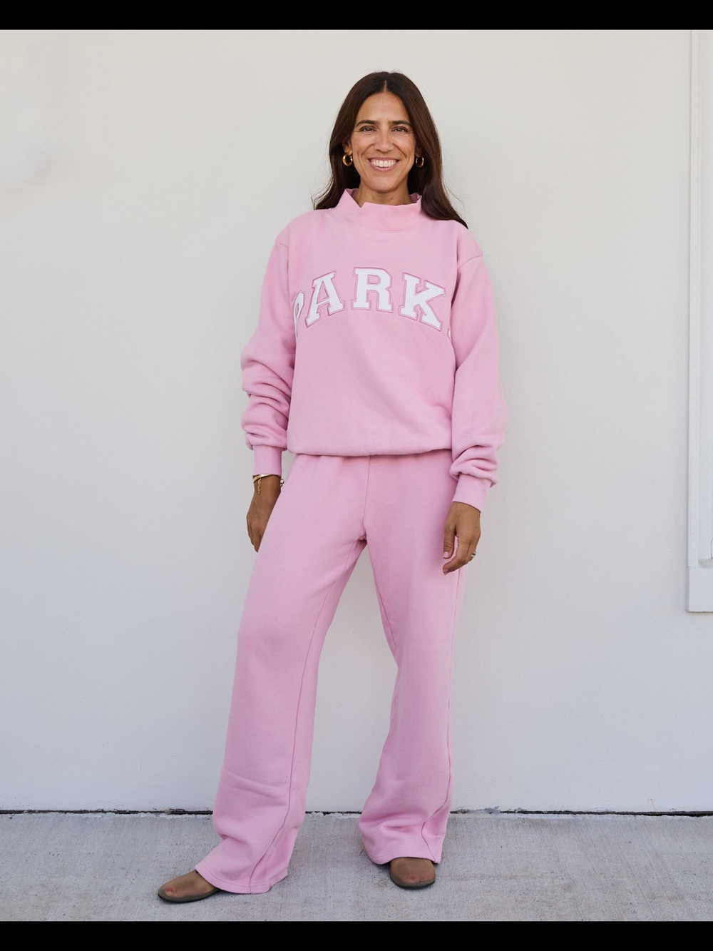 New Parke It's A Girl Fairy & White Varsity Mockneck S/M Sold Out